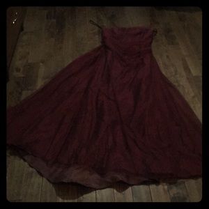 Vera Wang Bridesmaid Dress Burgandy